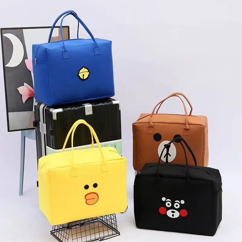 Cute Cartoon Large Size Travel Bag Diaper Bag