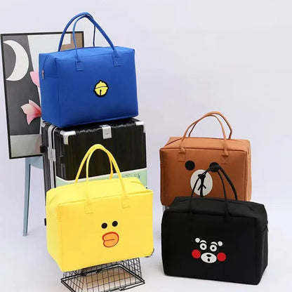 Cute Cartoon Large Size Travel Bag Diaper Bag