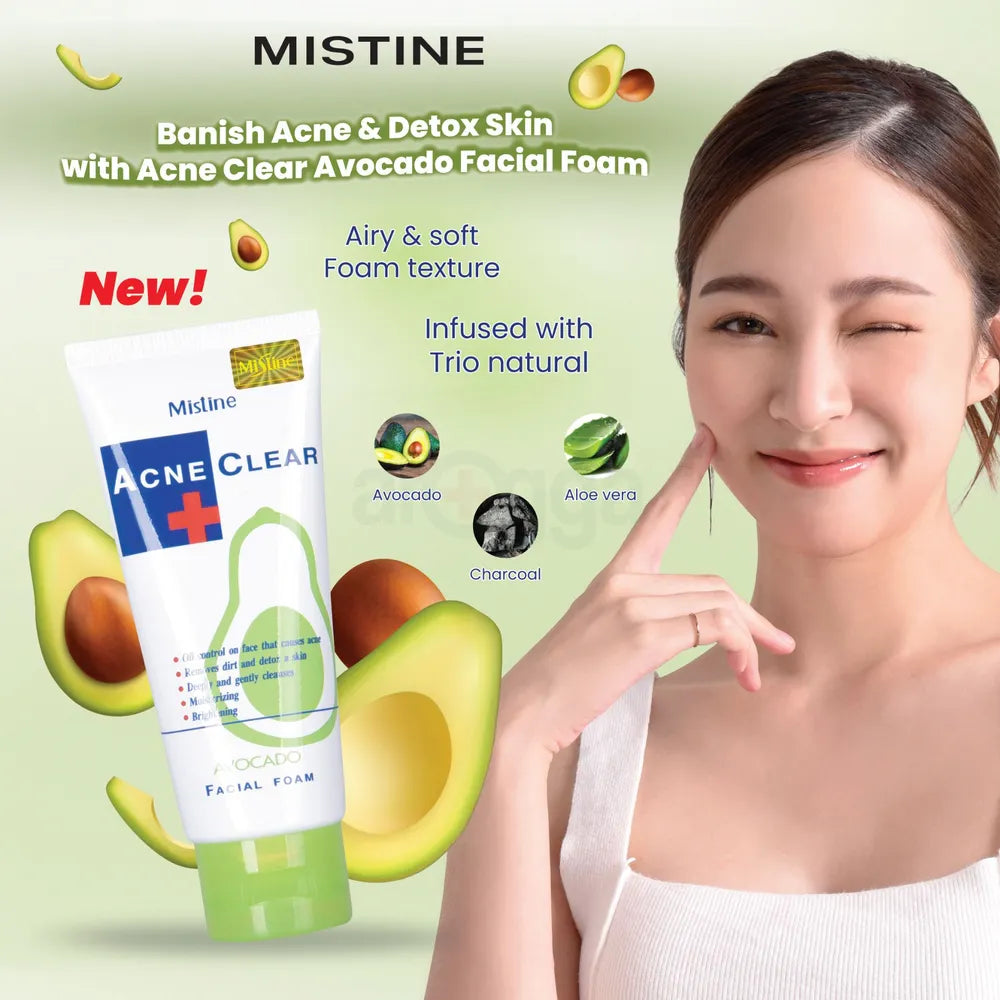 Mistine Acne Clear Avocado Facial Foam