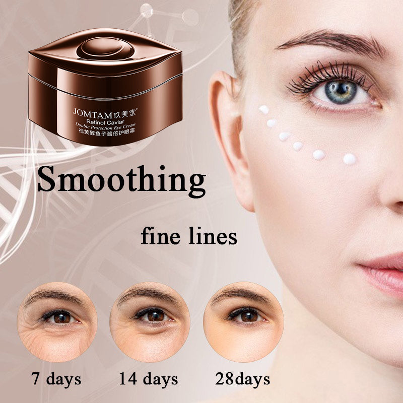 JOMTAM Retinol Caviar Eye Cream Removing Dark Circles Removing Eye Bags cream Anti Aging Removal Wrinkle Cream