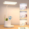 LED Desk Lamp Study Lamp With Pen Holder and Phone Holder