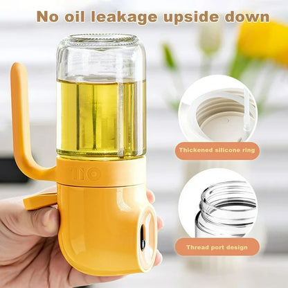 Oil Sprayer Food Grade Leakproof Glass Oil Spray Bottle 180ml