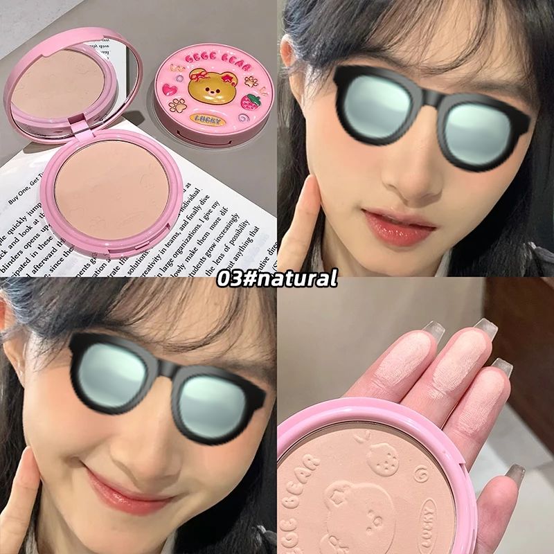 Gege Bear Matte Oil Control Full Cover Concealer Face Powder