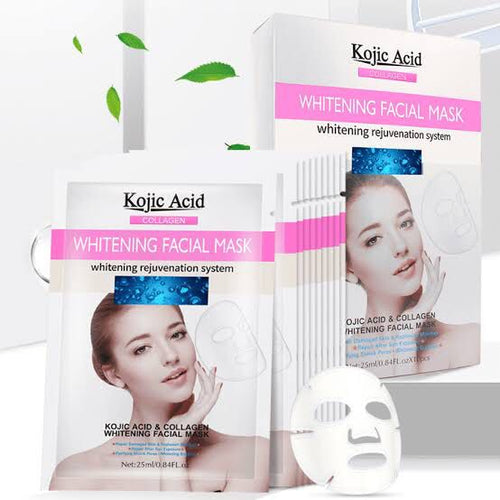 Kojic Acid Whitening Face Mask Pack of 10Pcs