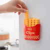 Set Of 12 French Fries Shape Sealing Clip Bag Sealer With Holder