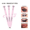 Multifunctional 4in1 Makeup Pen Eyeliner Lip Liner Eyebrow Pencil Highlighter Pen