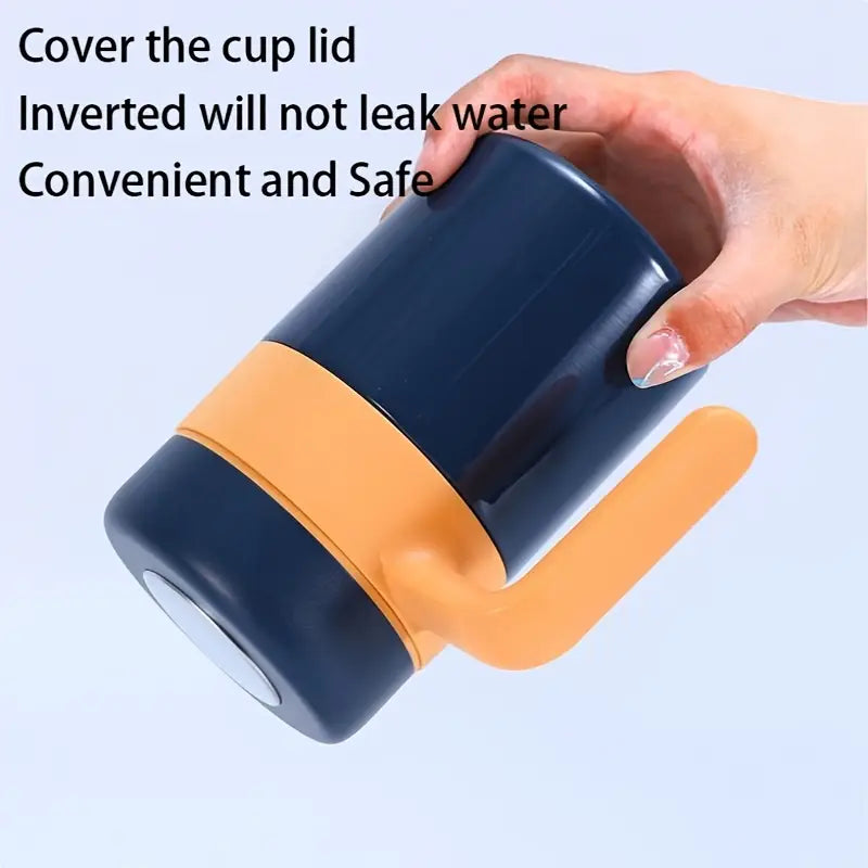 Stainless Steel Double Layer Thermos Flask Vacuum Mug With Handle 500ml