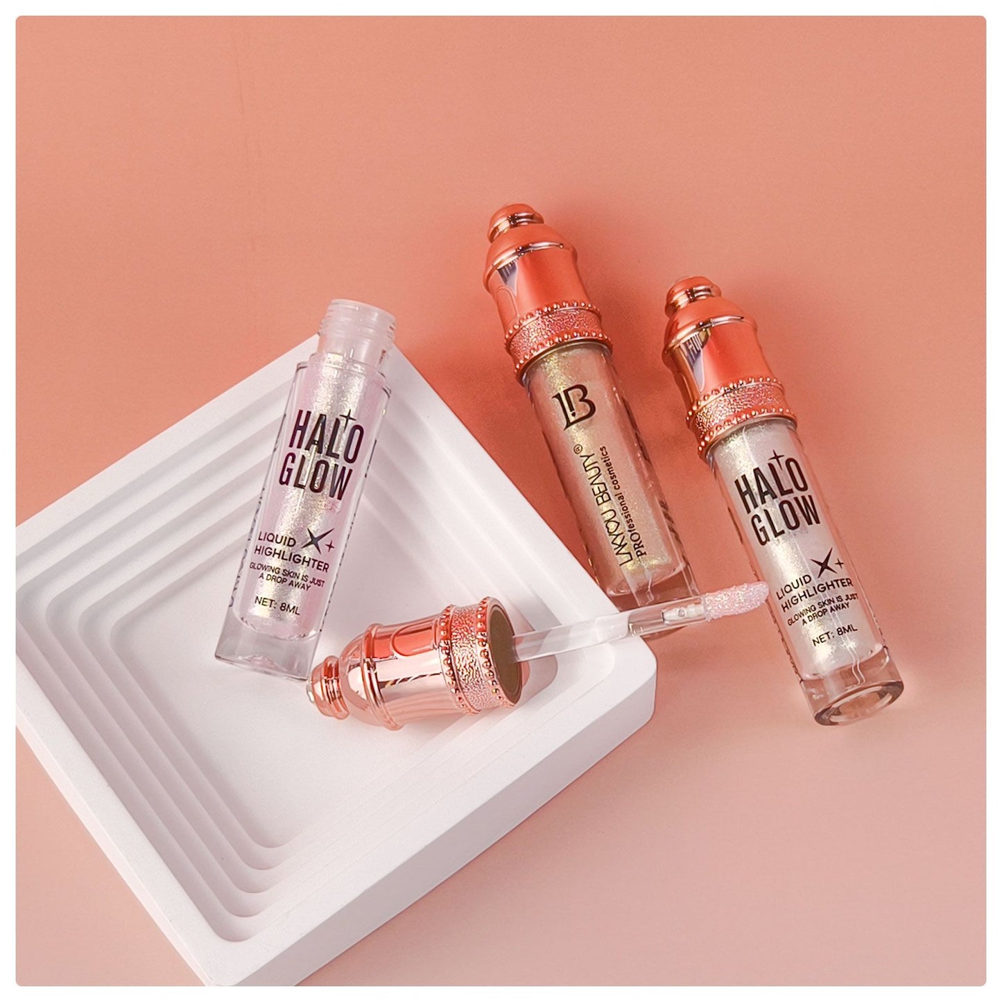 Lakyou Beauty Professional Makeup HALO-GLOW Highly Pigmented Liquid Highlighter