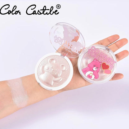 Color Castle Live Laugh Hug Original Bear Highlighter Pressed Powder Pack of 3 Set