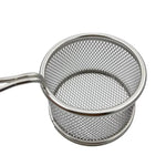 Stainless Steel Mini Round Fry Basket French Fries Holder Fried Food Table Serving