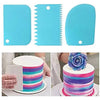 Plastic 3Pcs Cake Scrapper