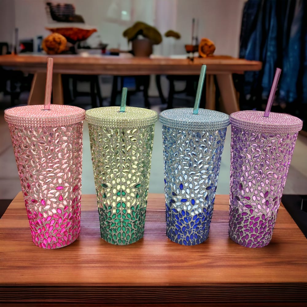 Crystal Luxe Sipper Water Sipper Glass