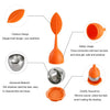 Silicone Leaf Stainless Steel Tea Infuser With Strainer Drip Tray