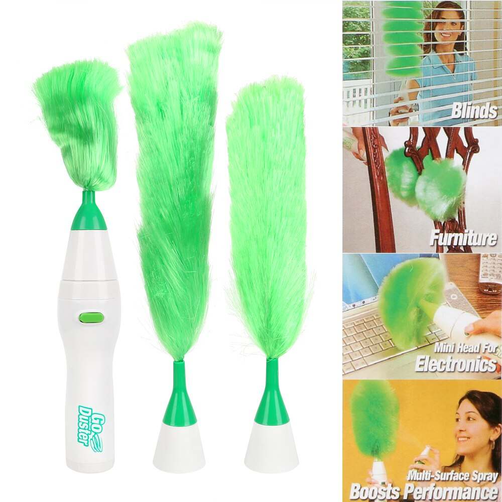 Multi Functional Cell Operated Automatic Feather Duster Household Dust Cleaning Brush