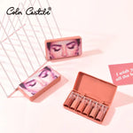 Color Castle Nude Shade Velvet Matte Lipstick Pack Of 6