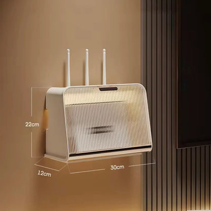 Wall Mounted Luxury Wifi Router Cabinet Shelves Storage Box Organizer