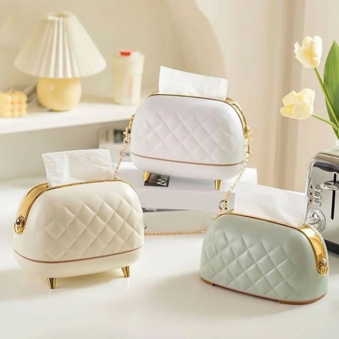 Elegant Hand Bag Style Tissue Box