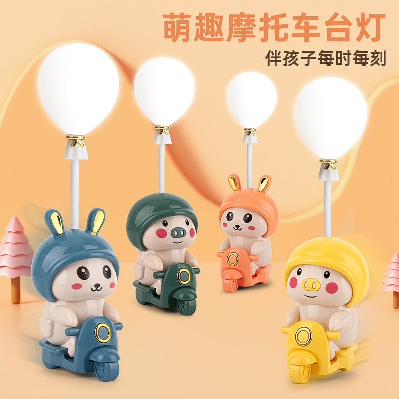Multipurpose USB Rechargeable Cartoon Table Lamp LED Light Kids Bedroom Bedside Small Night Light