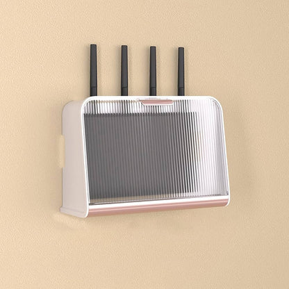 Wall Mounted Luxury Wifi Router Cabinet Shelves Storage Box Organizer