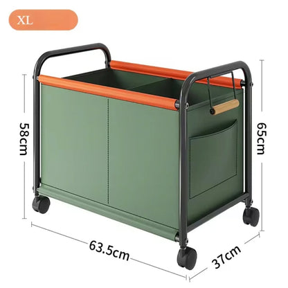 Multipurpose Toy Storage Box with Wheel Kids Bedroom Organizer