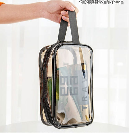 Portable Transparent Easy To Travel Storage Bag Cosmetic Bag Makeup Bag Waterproof