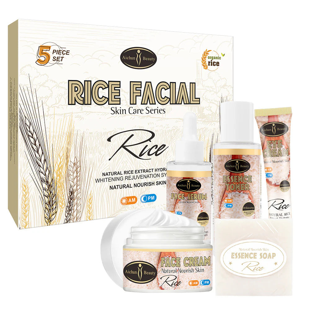 Aichun Beauty Organic Rice Facial Skin Care 5Pcs Set