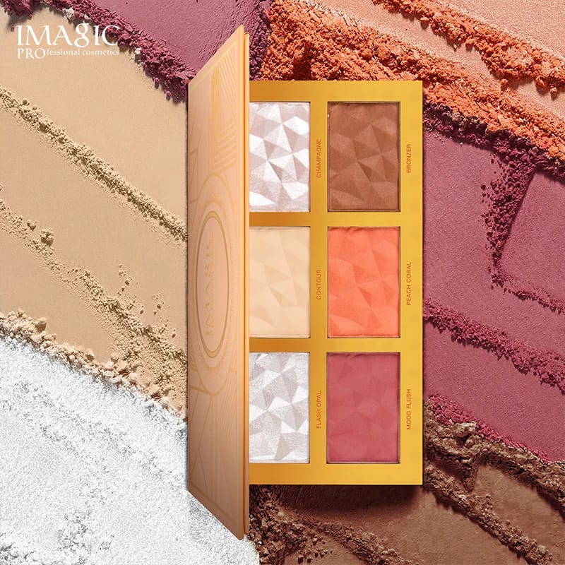 IMAGIC Professional Cosmetic Highlighter Blush Palette