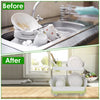 Multipurpose Double Layer Kitchen Drain Dishes Storage Rack With Large Plastic Basket With Tray Kitchen Utensils Organizer