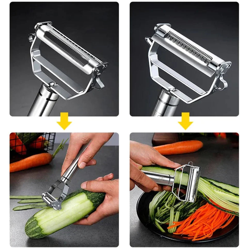 Stainless Steel Peeler Slicer Grater Set Pack Of 3