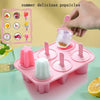 Mini Silicon Cute Shape Popsicle Ice Cream Mold Reusable DIY Homemade Ice Cream Maker