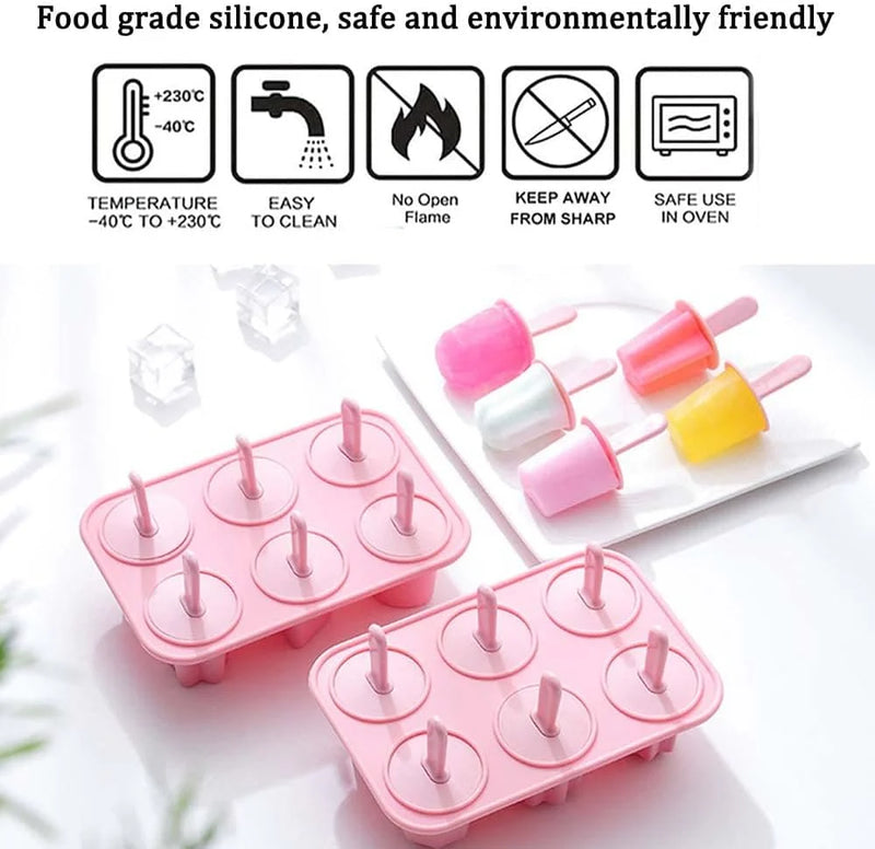 Mini Silicon Cute Shape Popsicle Ice Cream Mold Reusable DIY Homemade Ice Cream Maker