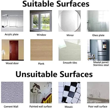 Multipurpose Self Adhesive Transparent AB Sticker Double Sided Wall Sticker Pack of 10