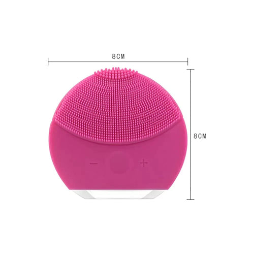 Rechargeable Vibrating Electric Sonic Facial Cleansing Brush Massager Silicon For Deep Cleansing