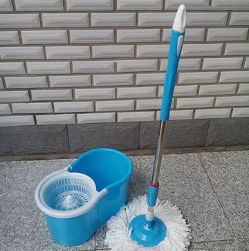 Amazing Double Bucket Mop Rotating Automatic Hand Free Washing Mop