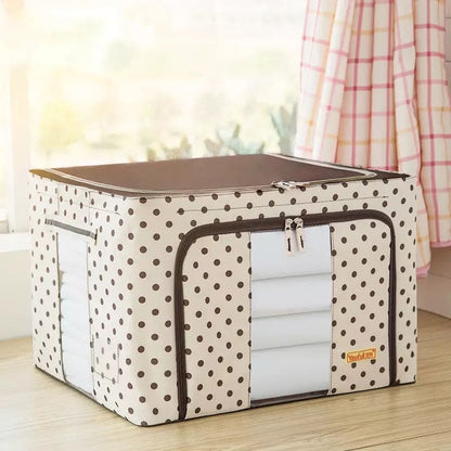 Portable Printed Large Capacity Closet Storage Organizer Waterproof