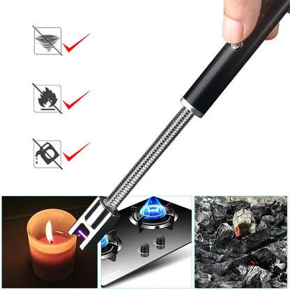 USB Rechargeable Flexible Electric Lighter Atomic Plasma Spark Lighter