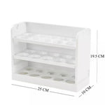 New Rotating 30 Grids 3 Tier Egg Storage Box Egg Container Organizer