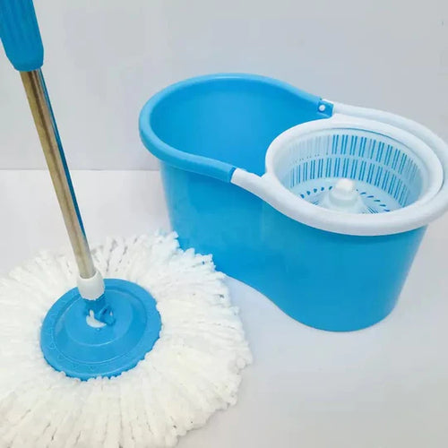 Amazing Double Bucket Mop Rotating Automatic Hand Free Washing Mop