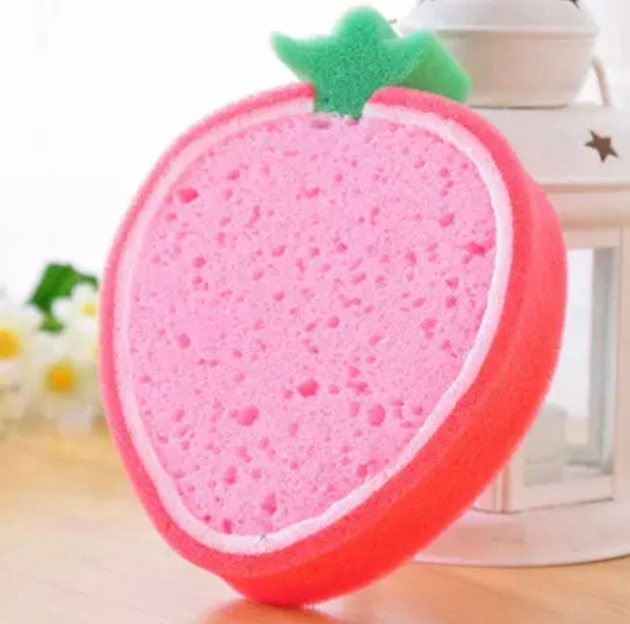 Cute Fruit Shaped Dishwashing Sponge Kitchen Dishcloths Scrubbing Sponge
