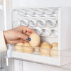 New Rotating 30 Grids 3 Tier Egg Storage Box Egg Container Organizer