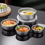 Stainless Steel 5Pcs Bowl Set With Sealed Lids Storage Food Bowl