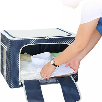 Portable Printed Large Capacity Closet Storage Organizer Waterproof