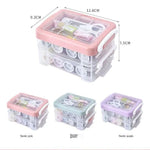 Multifunction Household Sewing Kit Box Fabric Craft Needles Thread Scissor Set