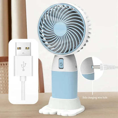 Rechargeable New Mini Portable Fan With Mobile Stand High Quality