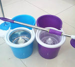 Amazing Double Bucket Mop Rotating Automatic Hand Free Washing Mop