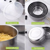 Stainless Steel 5Pcs Bowl Set With Sealed Lids Storage Food Bowl