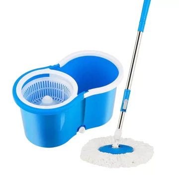 Amazing Double Bucket Mop Rotating Automatic Hand Free Washing Mop