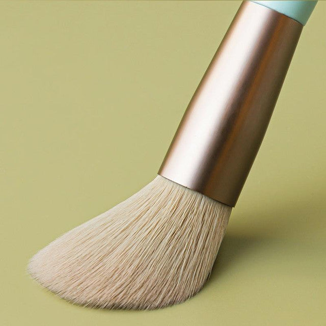 8-Piece Wooden Handle Cosmetic Brush Set