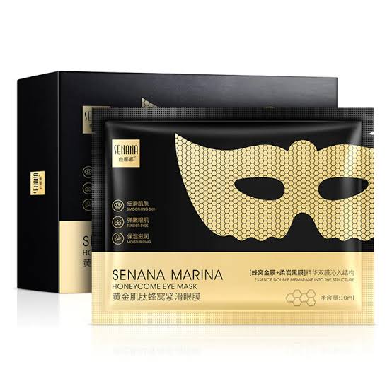 Senana Marina Golden Honeycomb Tightening Eye Mask Pack Of 10pcs