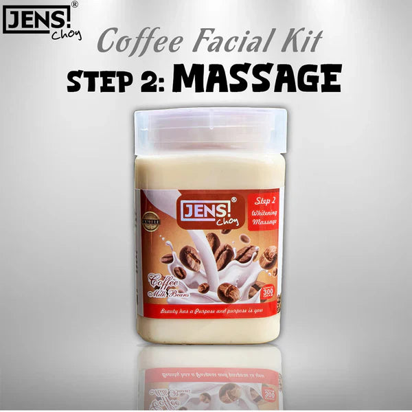 Jens Choy Coffee Facial 300 Gram Each Jar 5 Steps Set